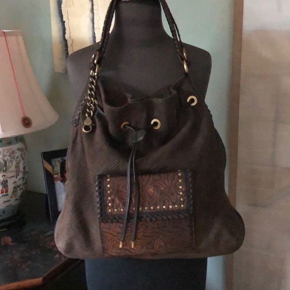 Donald Pliner Snakeskin Embossed Suede - Picture 1 of 16